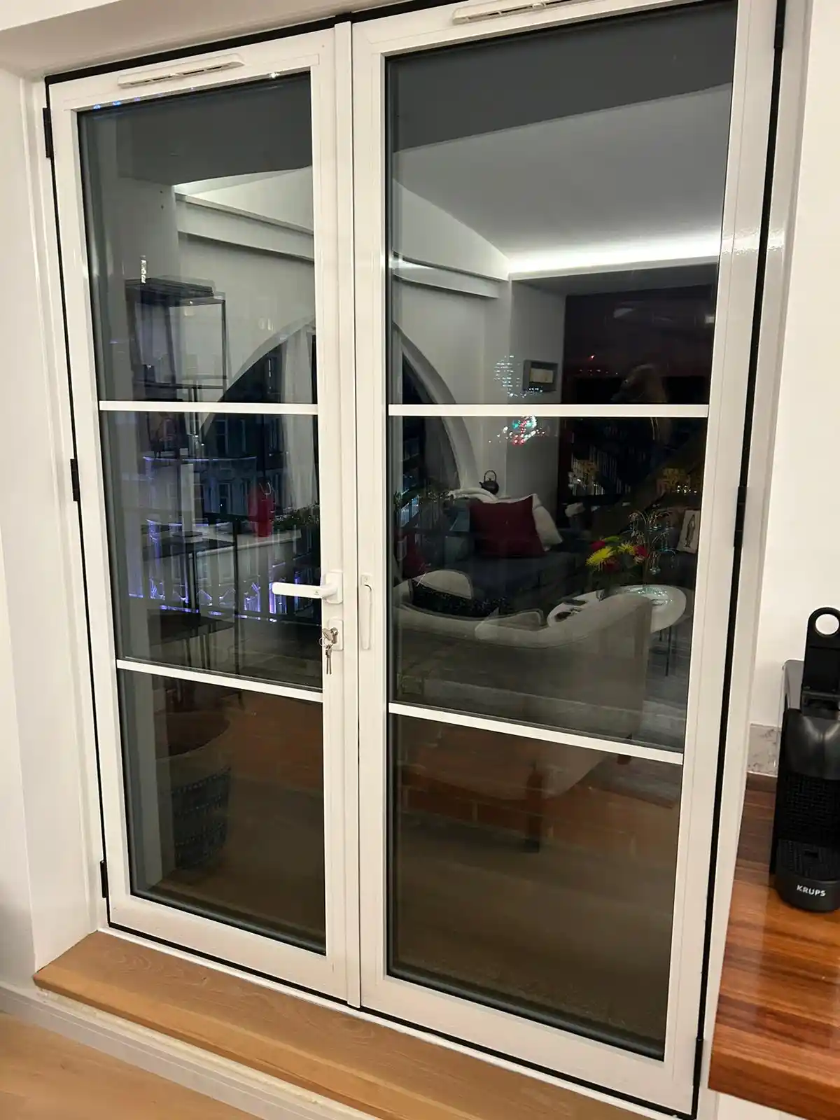Aluminium French door installed by Bucks Glazing