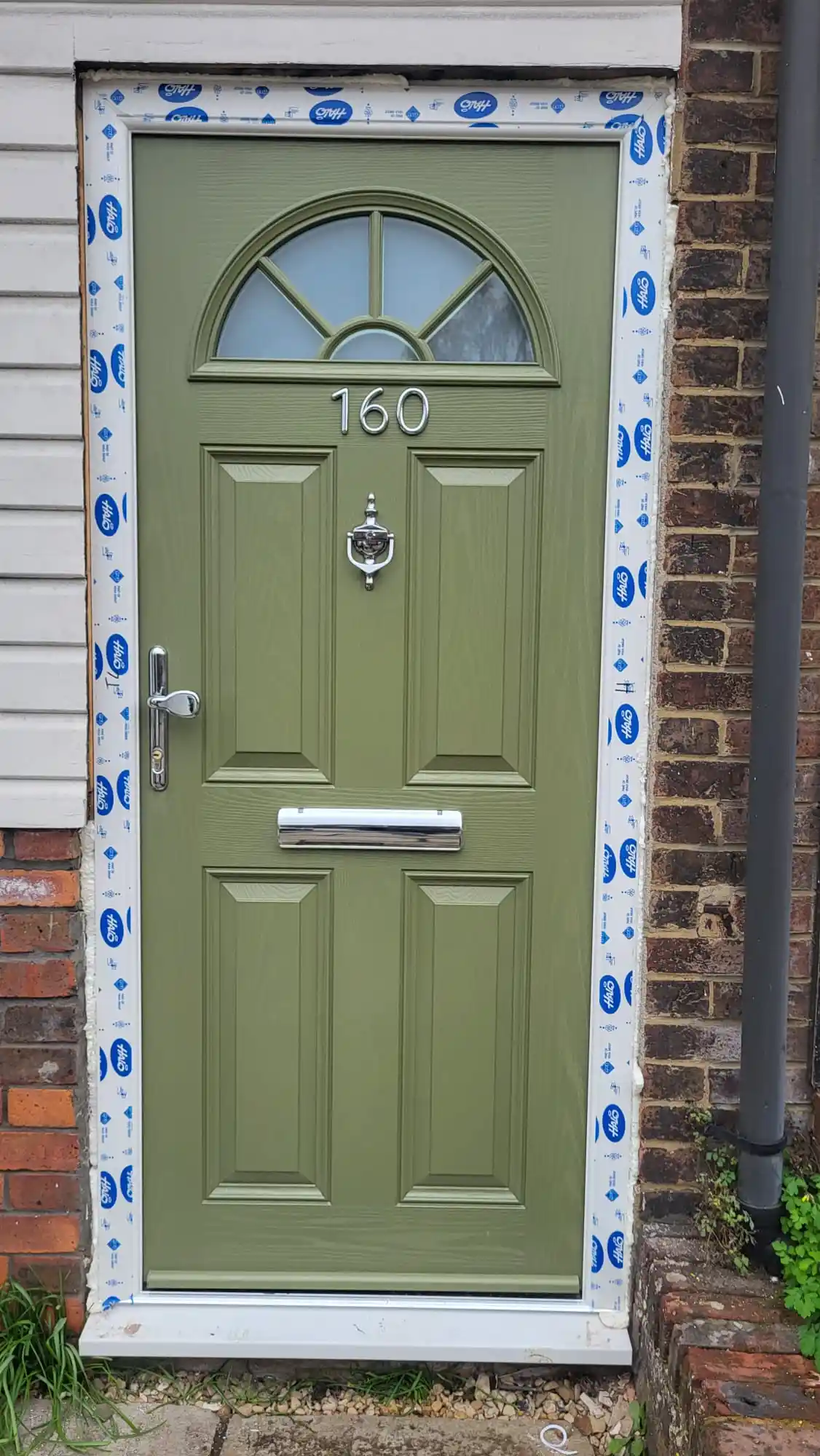 Composite front door installation by Bucks Glazing