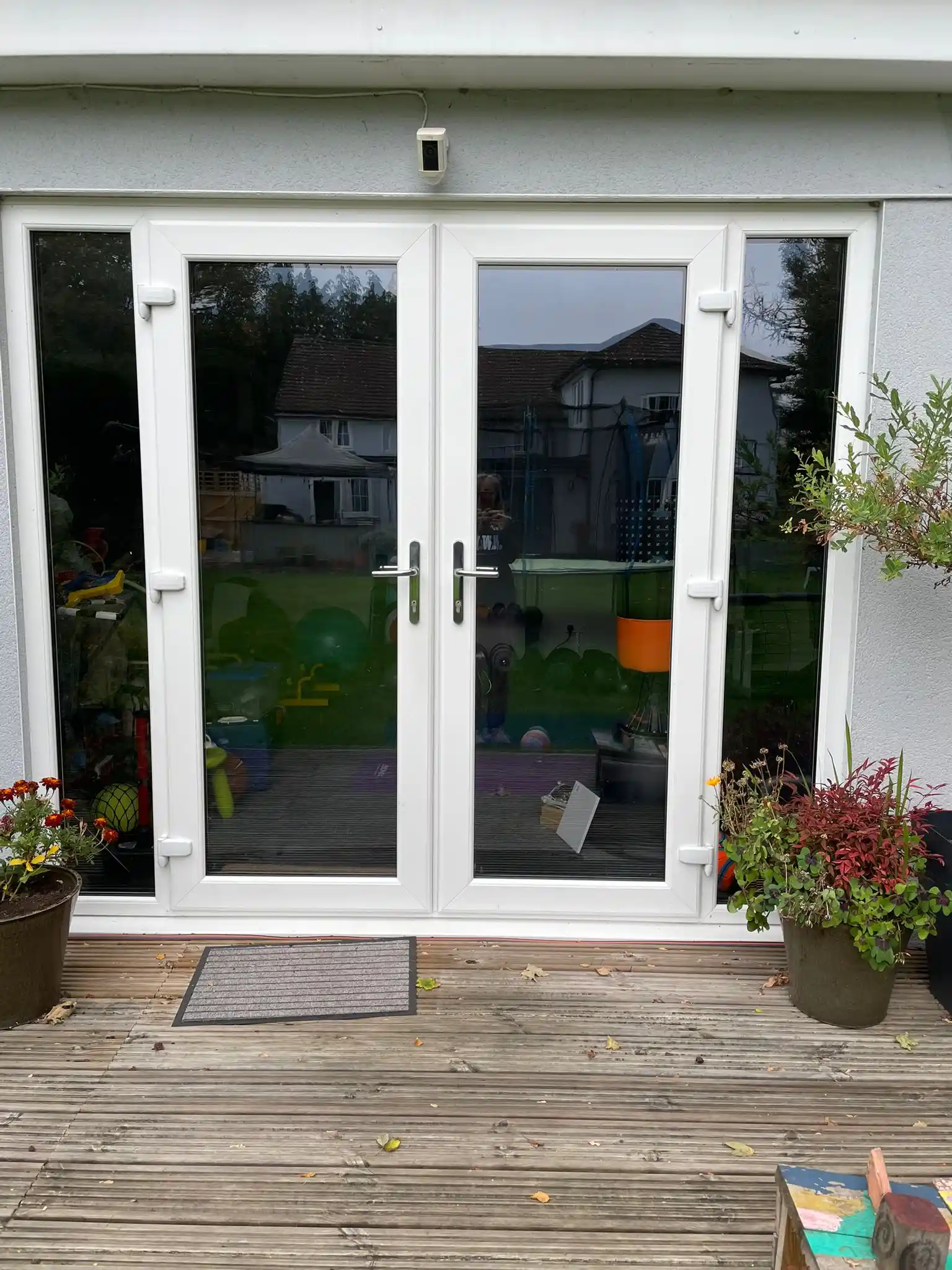 French UPVC door installation by Bucks Glazing